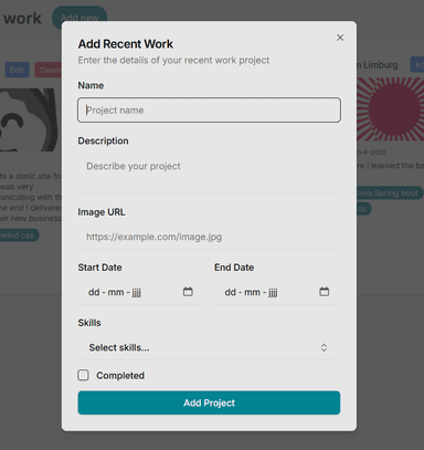 Picture of editing project
